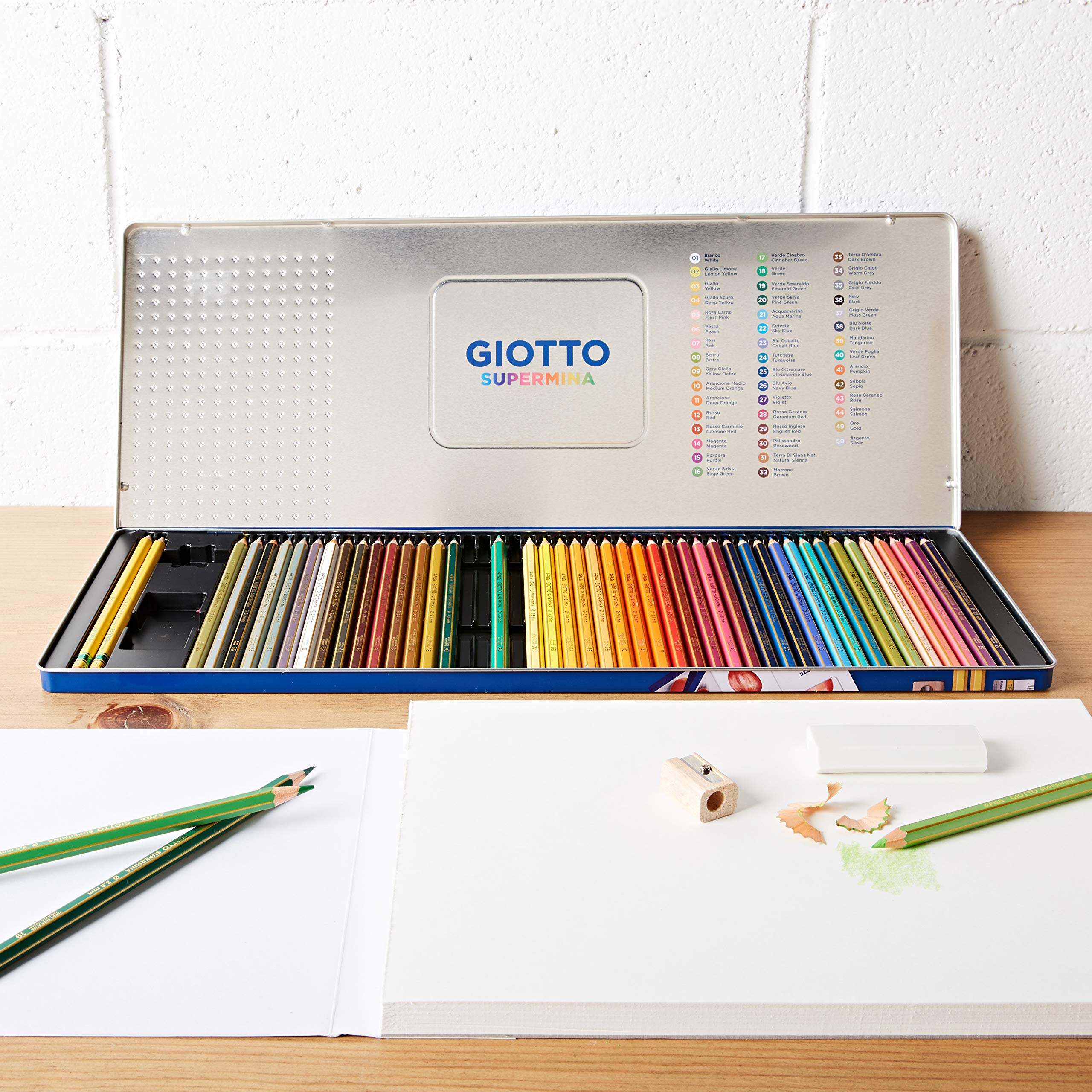 Amazon.com: Giotto SUPERMINA – Metal Case with Colouring Pencils